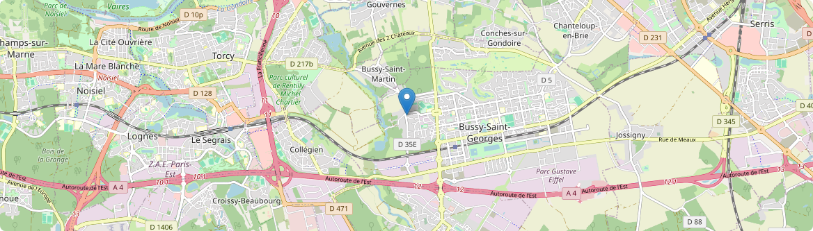 Bussy-Saint-Georges - Carte