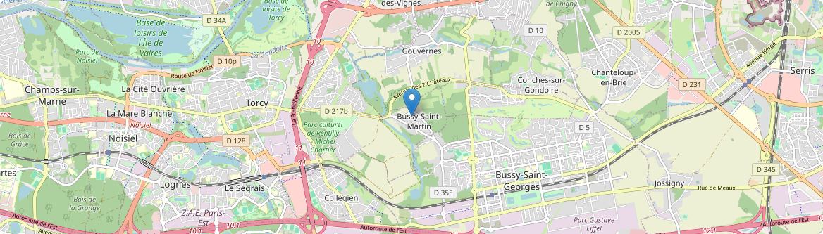 Bussy-Saint-Martin - Carte