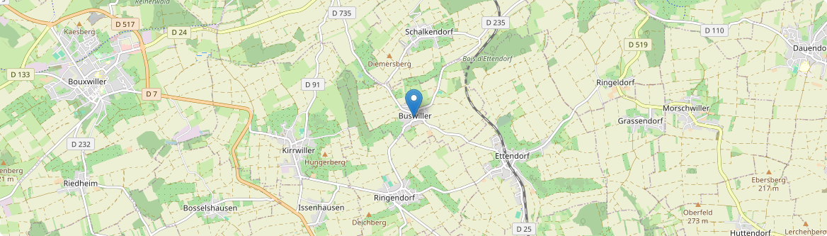 Buswiller - Carte