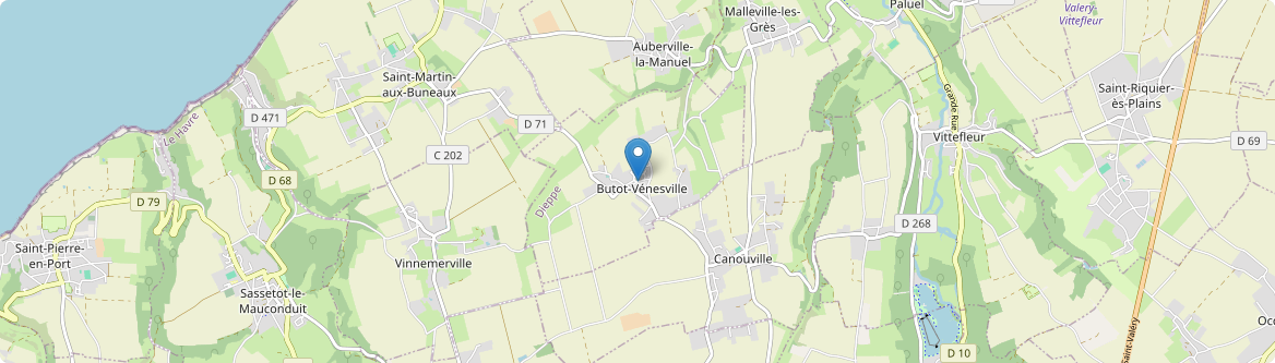 Butot-Vénesville - Carte