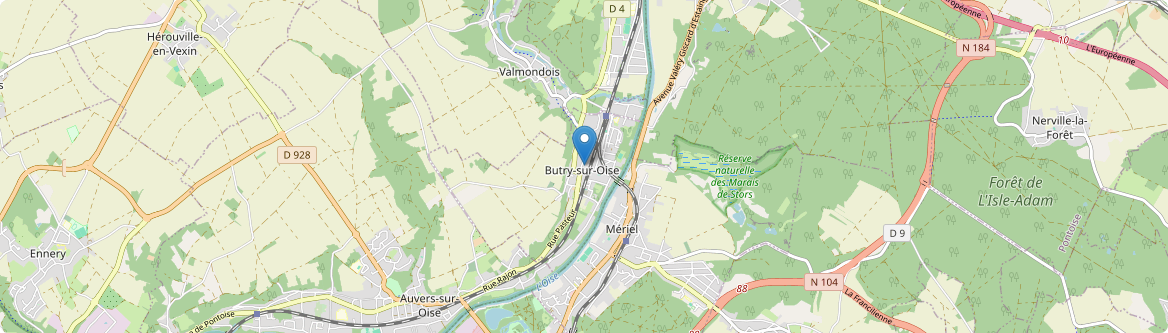 Butry-sur-Oise - Carte