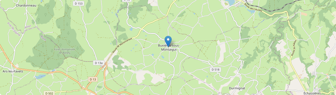 Buxières-sous-Montaigut - Carte