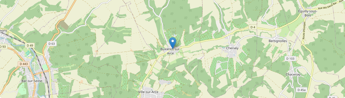 Buxières-sur-Arce - Carte