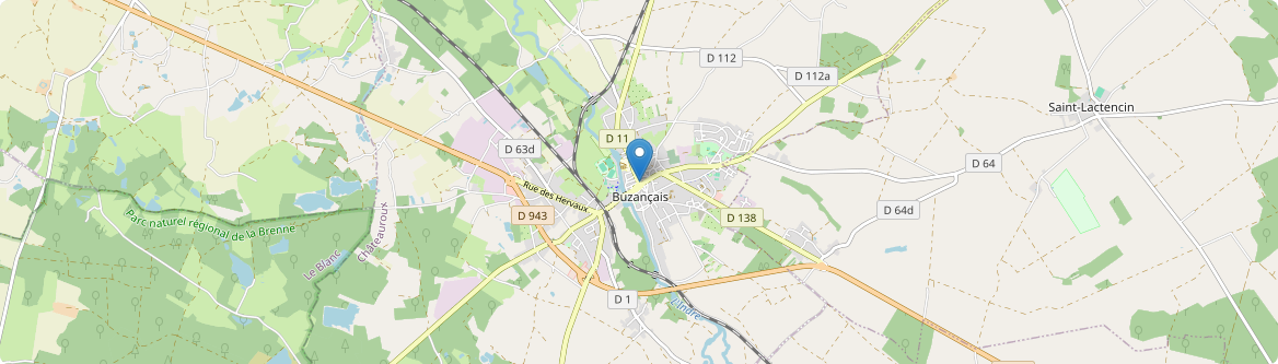 Buzançais - Carte