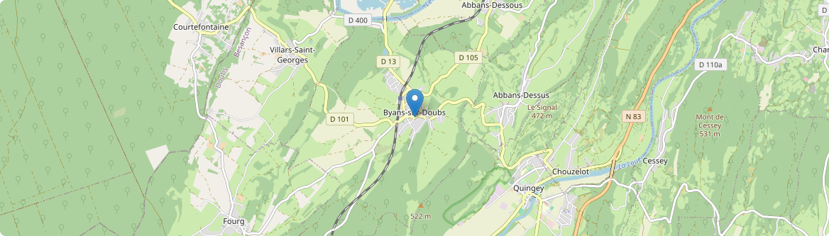 Byans-sur-Doubs - Carte