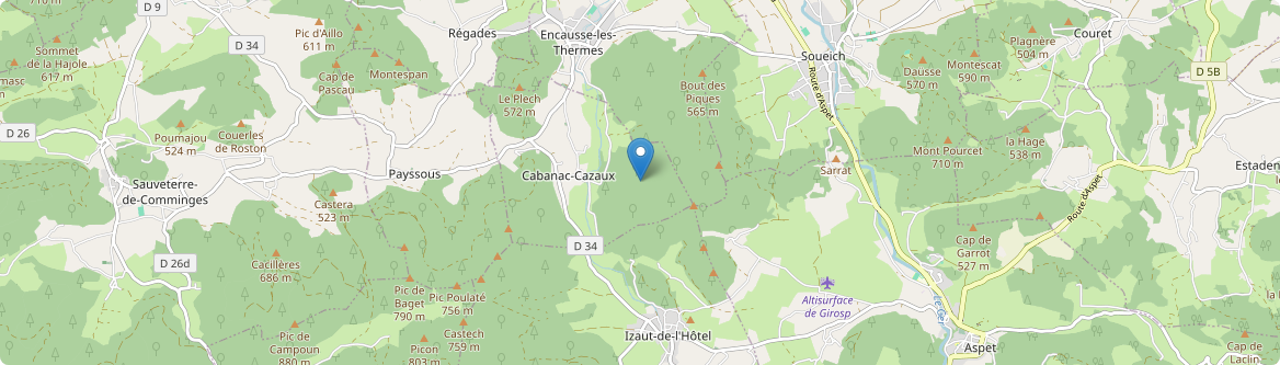 Cabanac-Cazaux - Carte