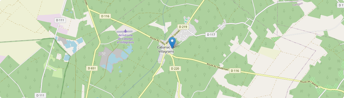 Cabanac-et-Villagrains - Carte