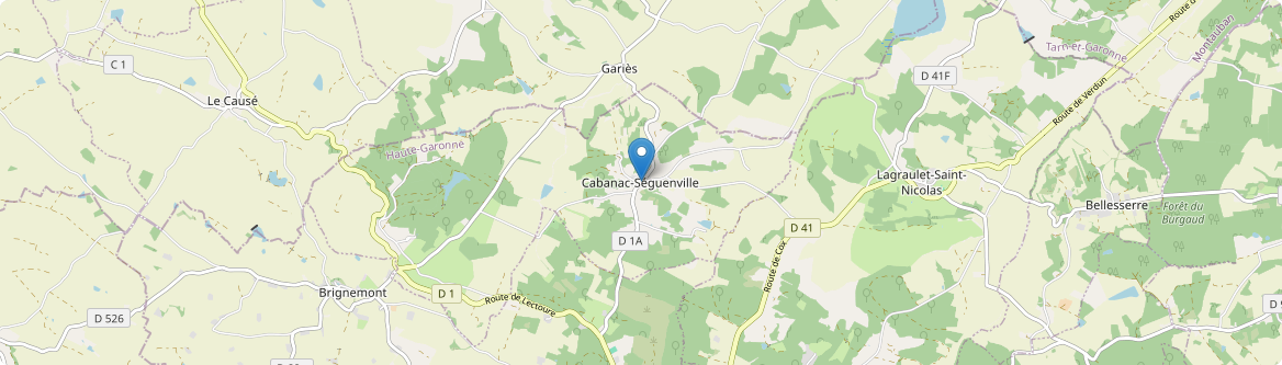 Cabanac-Séguenville - Carte