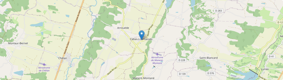 Cabas-Loumassès - Carte
