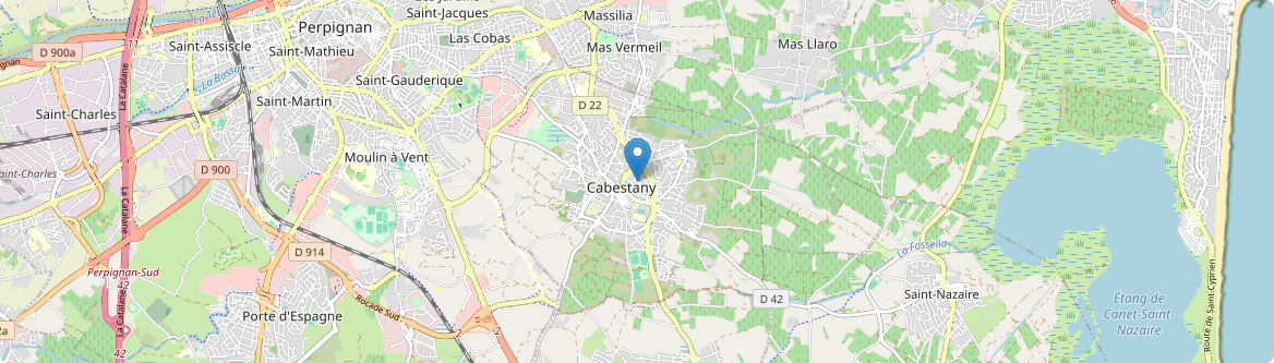 Cabestany - Carte