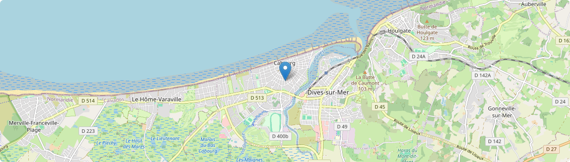 Cabourg - Carte