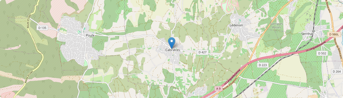 Cabrières - Carte