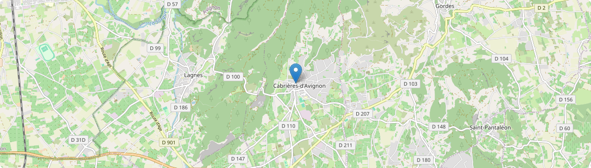 Cabrières-d'Avignon - Carte