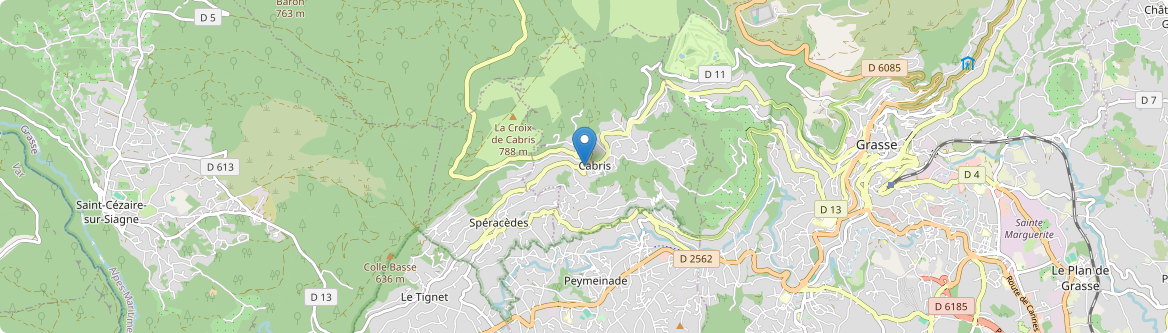 Cabris - Carte