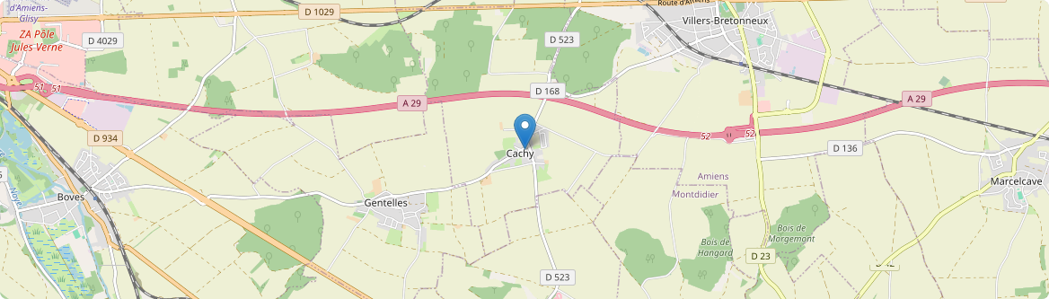 Cachy - Carte