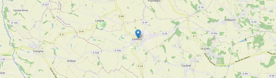 Cadours - Carte