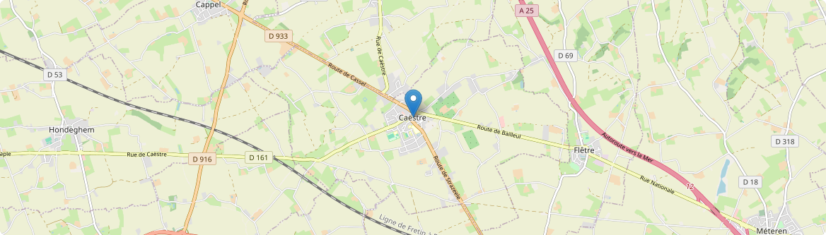 Caëstre - Carte