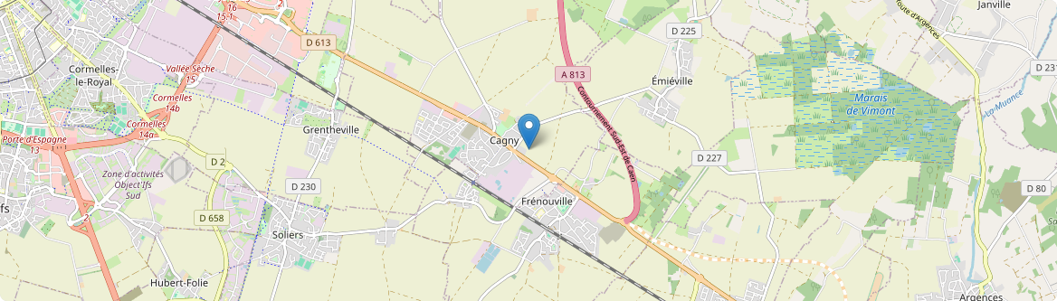 Cagny - Carte