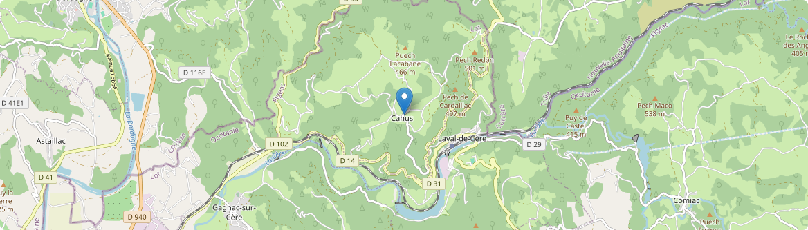 Cahus - Carte