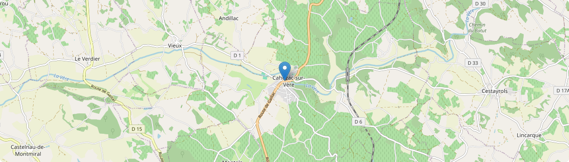 Cahuzac-sur-Vère - Carte