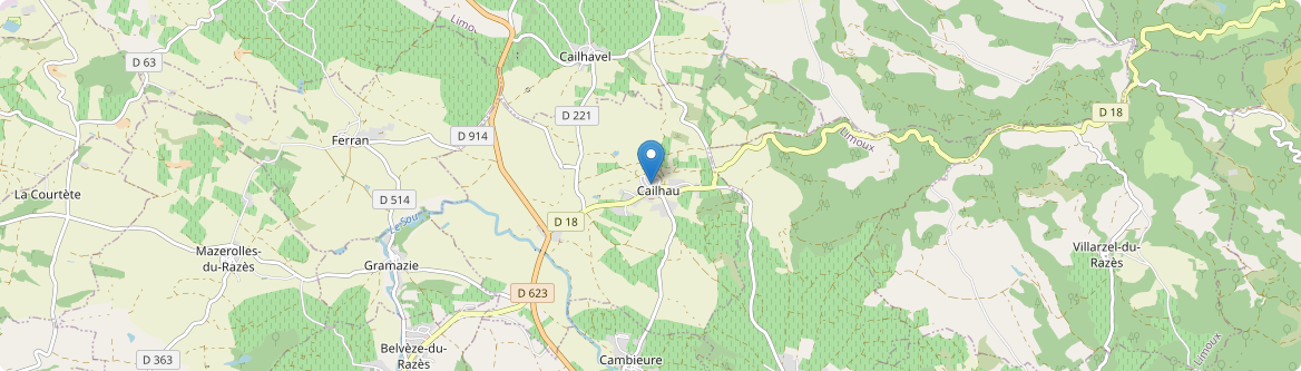Cailhau - Carte