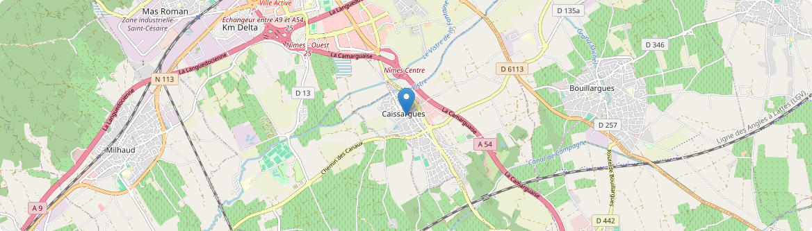 Caissargues - Carte