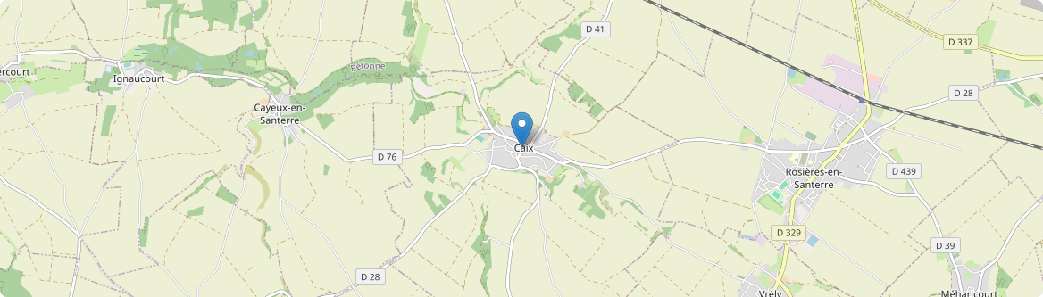 Caix - Carte