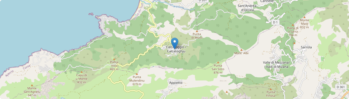Calcatoggio - Carte