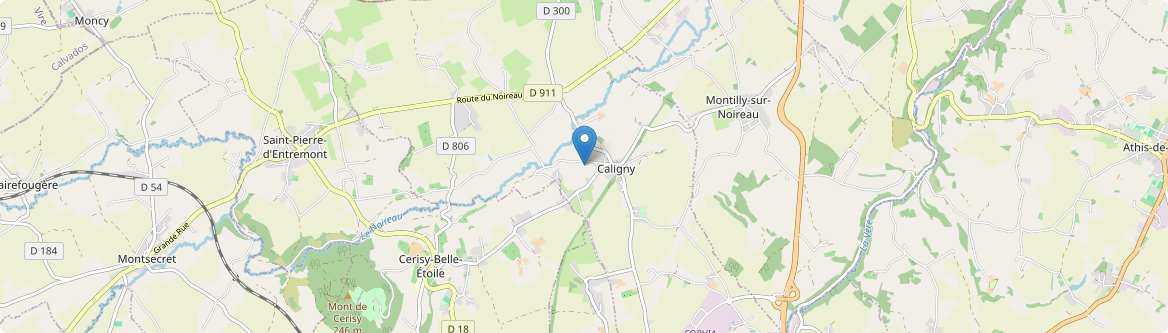 Caligny - Carte