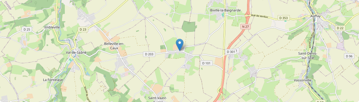 Calleville-les-Deux-Églises - Carte