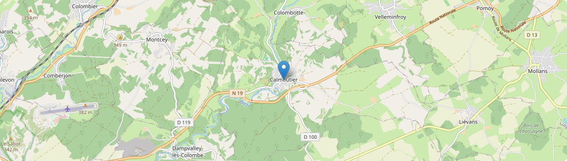 Calmoutier - Carte