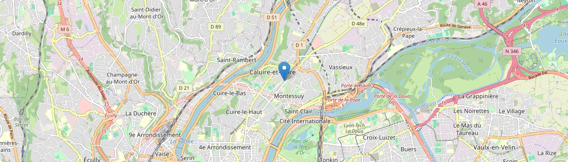 Caluire-et-Cuire - Carte
