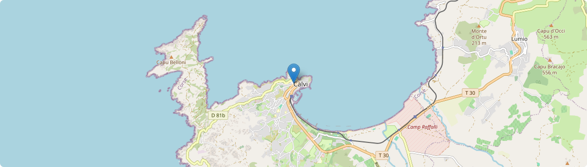 Calvi - Carte