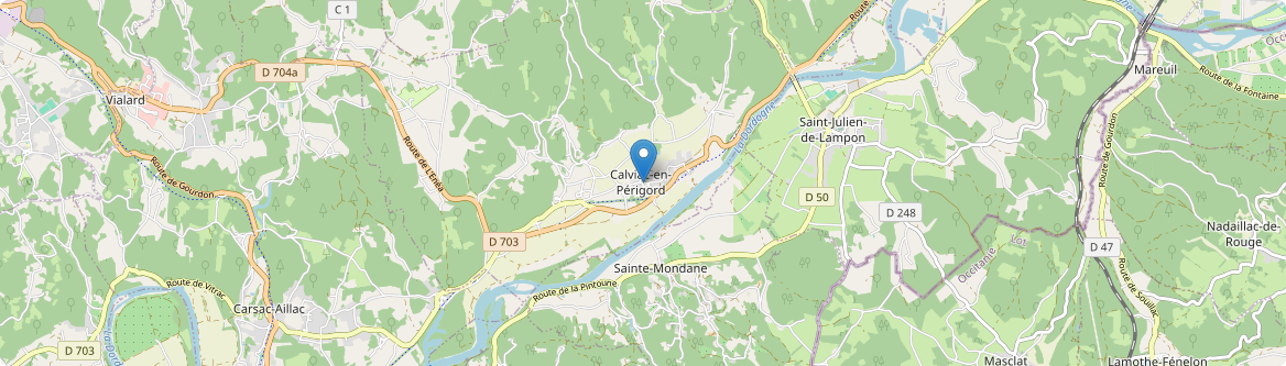 Calviac-en-Périgord - Carte
