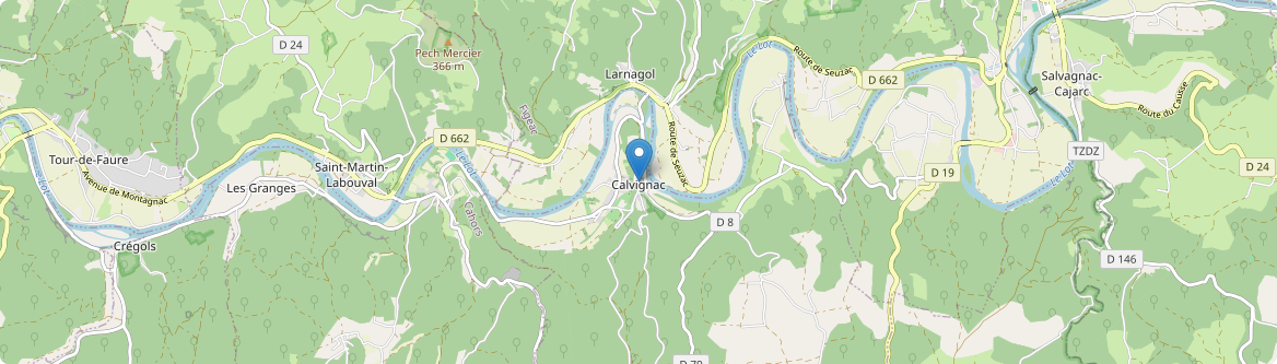 Calvignac - Carte