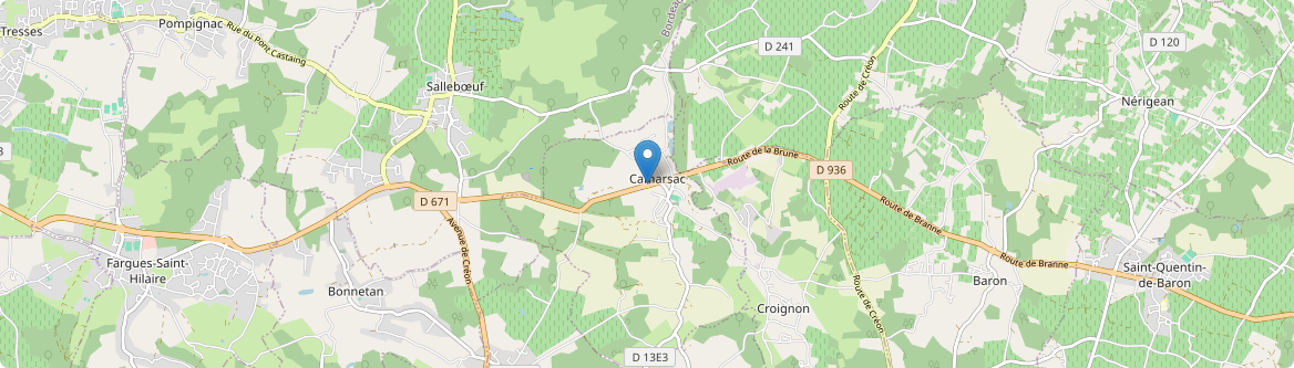 Camarsac - Carte