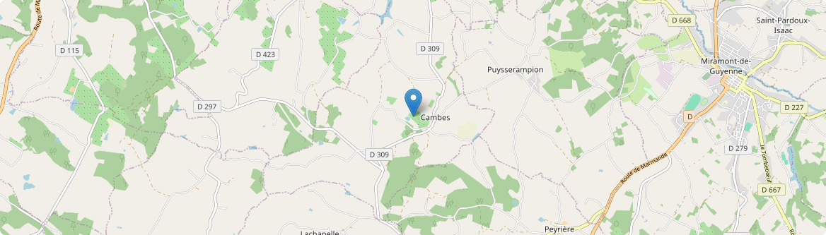 Cambes - Carte