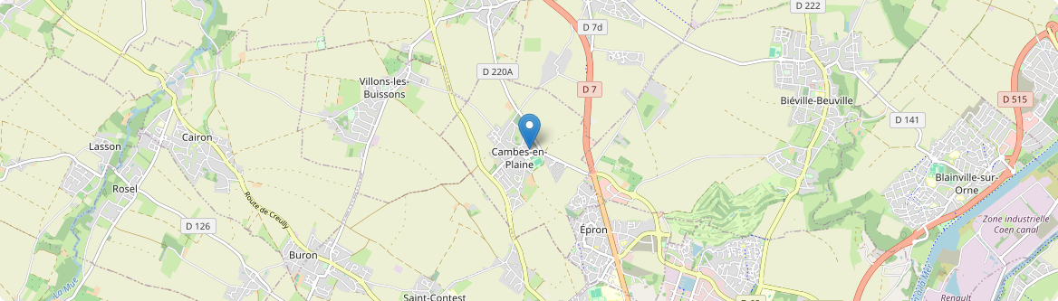 Cambes-en-Plaine - Carte