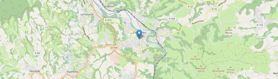 Cambo-les-Bains - Carte