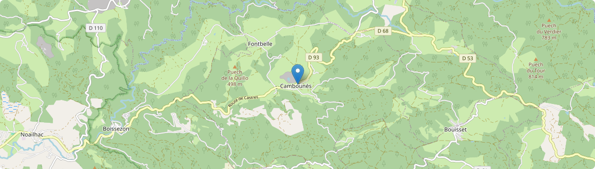 Cambounès - Carte