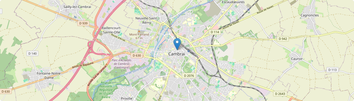 Cambrai - Carte