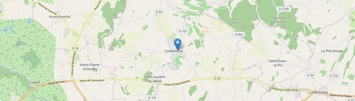 Cambremer - Carte