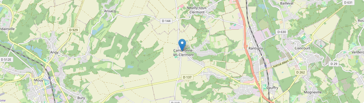 Cambronne-lès-Clermont - Carte
