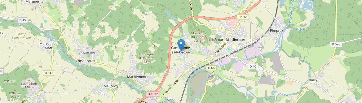 Cambronne-lès-Ribécourt - Carte