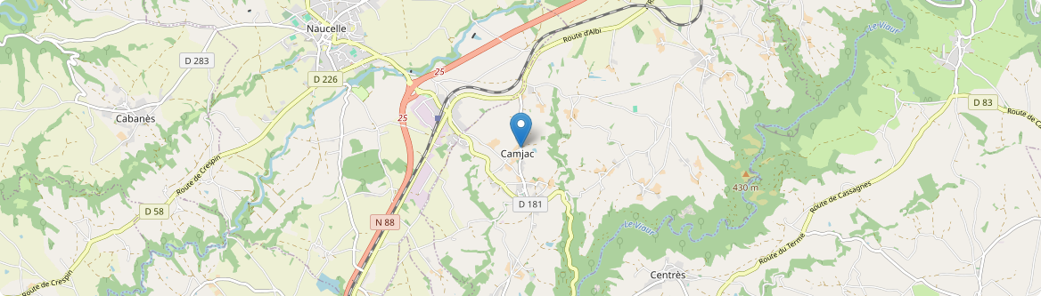 Camjac - Carte