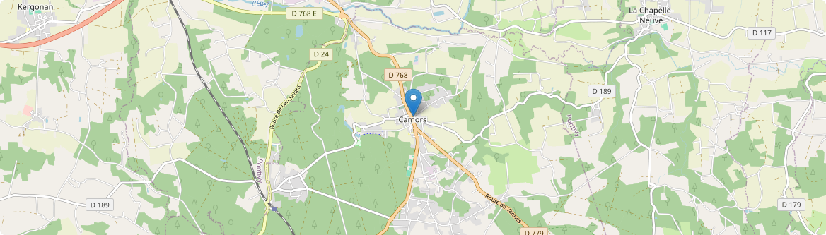 Camors - Carte