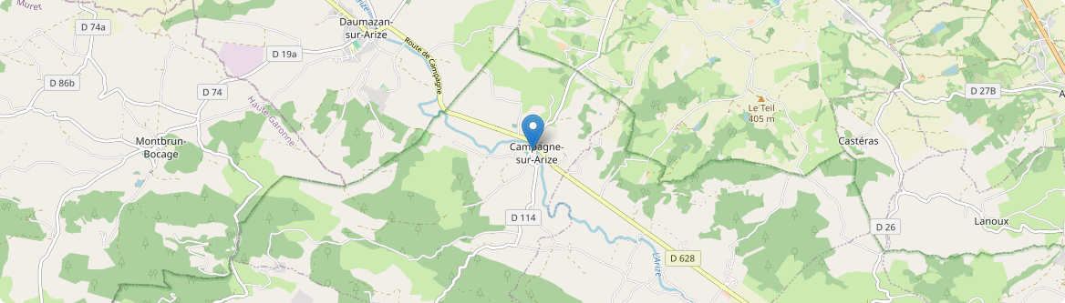 Campagne-sur-Arize - Carte