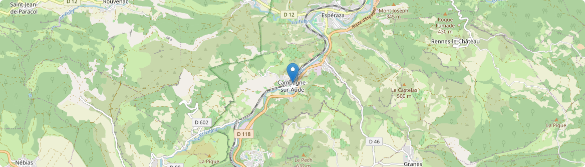Campagne-sur-Aude - Carte