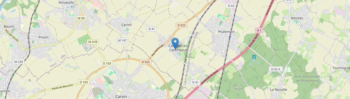 Camphin-en-Carembault - Carte