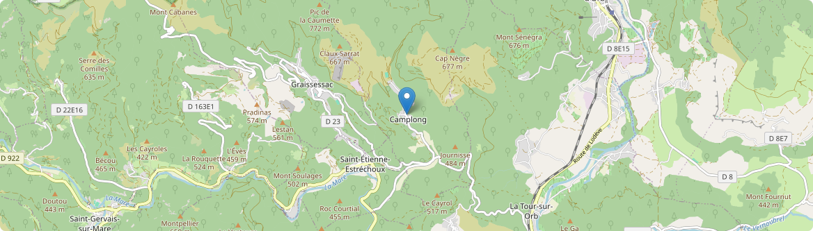 Camplong - Carte